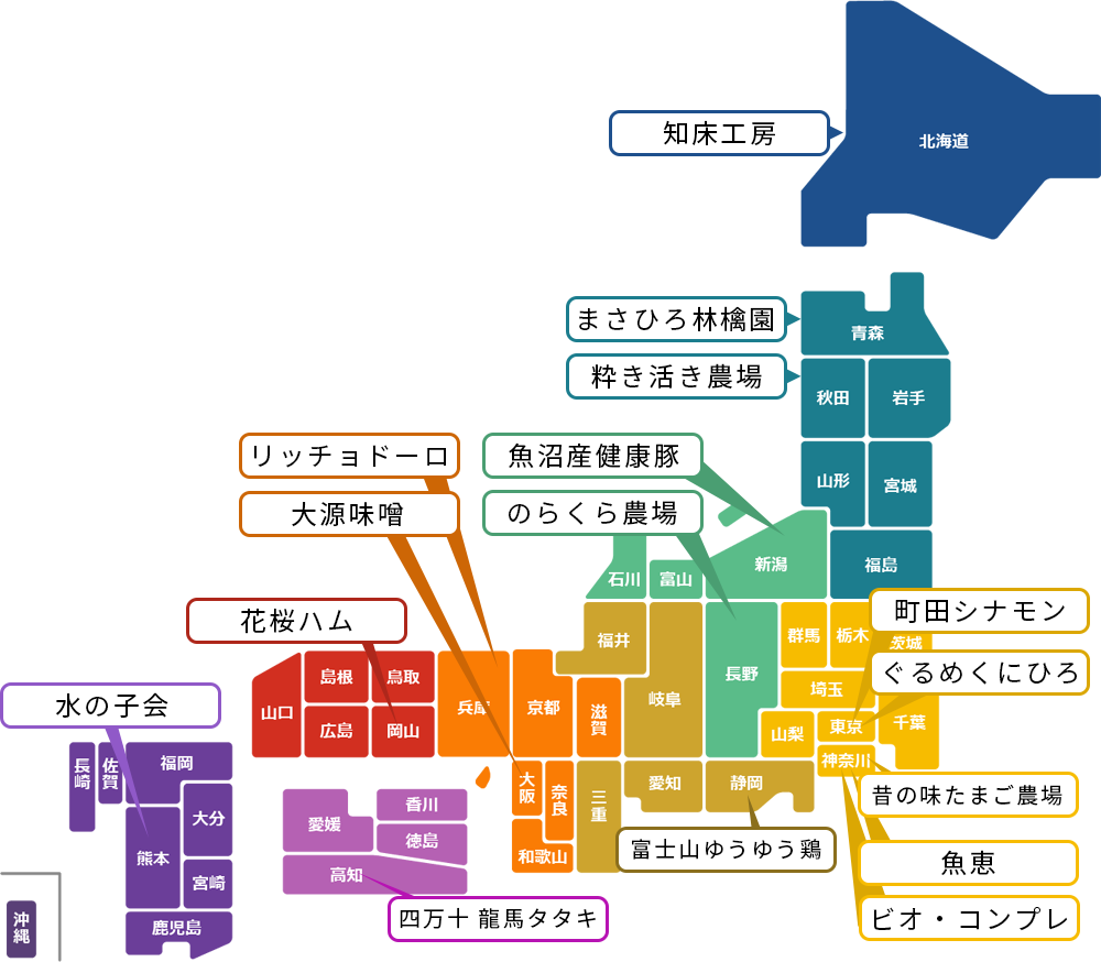 地産外消プロジェクトマップ